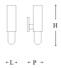 Dimensions of Lucrezia Incanto Italamp Wall Lamp
